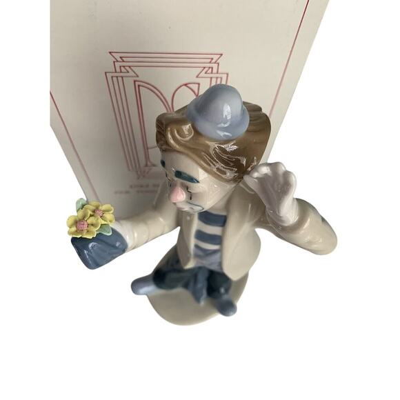 Vintage Paul Sebastian 1993 Desako 8" Clown With Flowers Figurine Porcelain - Picture 3 of 12